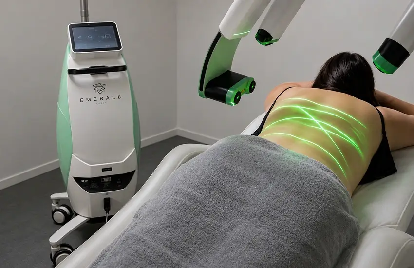 Aplicación de Emerald Laser Zaragoza para la reducción no invasiva de grasa localizada y mejora del contorno corporal